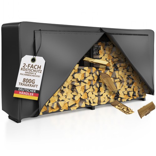 Kaminholzregal aussen metall