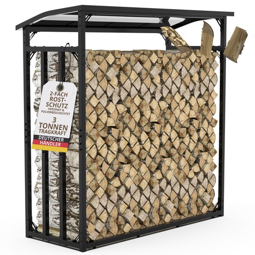 Kaminholzregal außen metall - kaminholzregal,