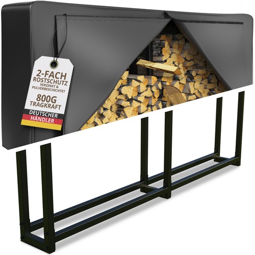 Kaminholz regal außen metall - kaminholz,