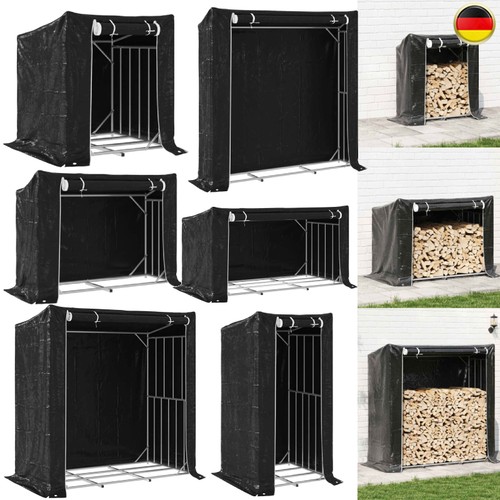 Brennholzregal mit regenschutz - mit,