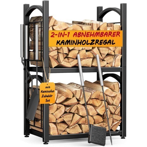 Holzregal für kaminholz innen - holzregal,