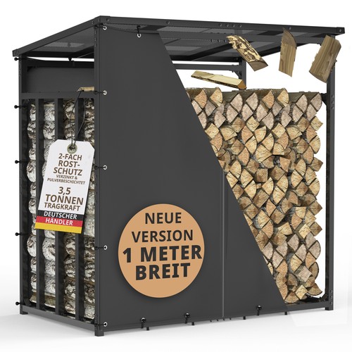 Kaminholzregal aussen metall - kaminholzregal,